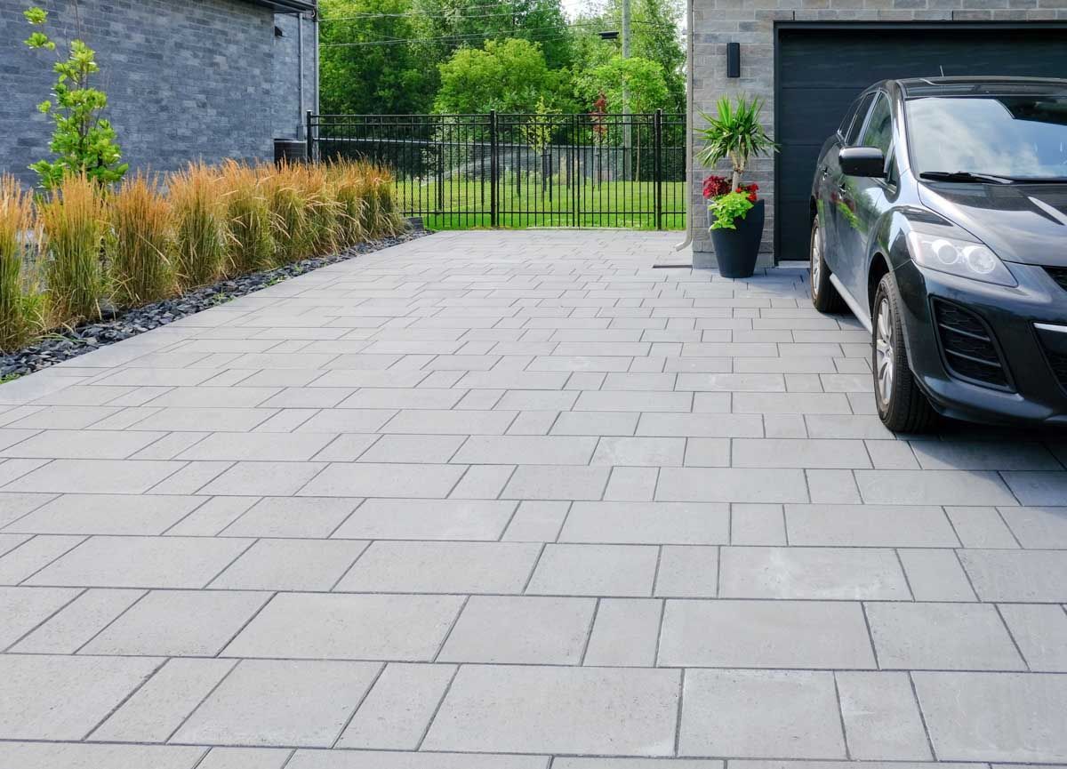 After — pavers installed